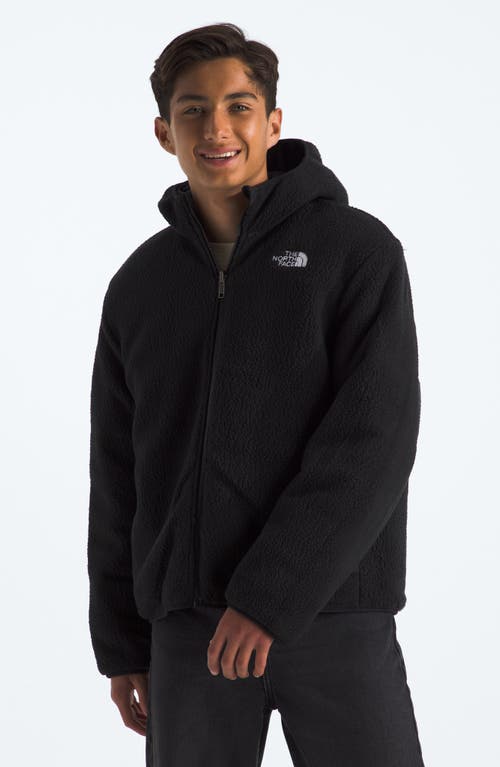 The North Face Kids' Shasta Water Repellent Reversible Hooded Jacket In Tnf Black