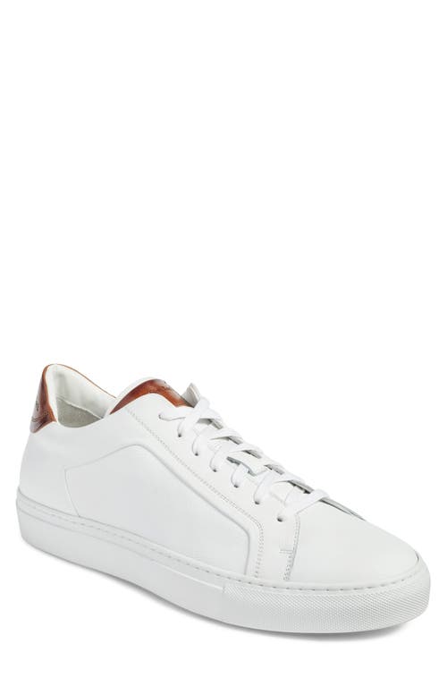 To Boot New York Carlin Sneaker In White/tan Leather