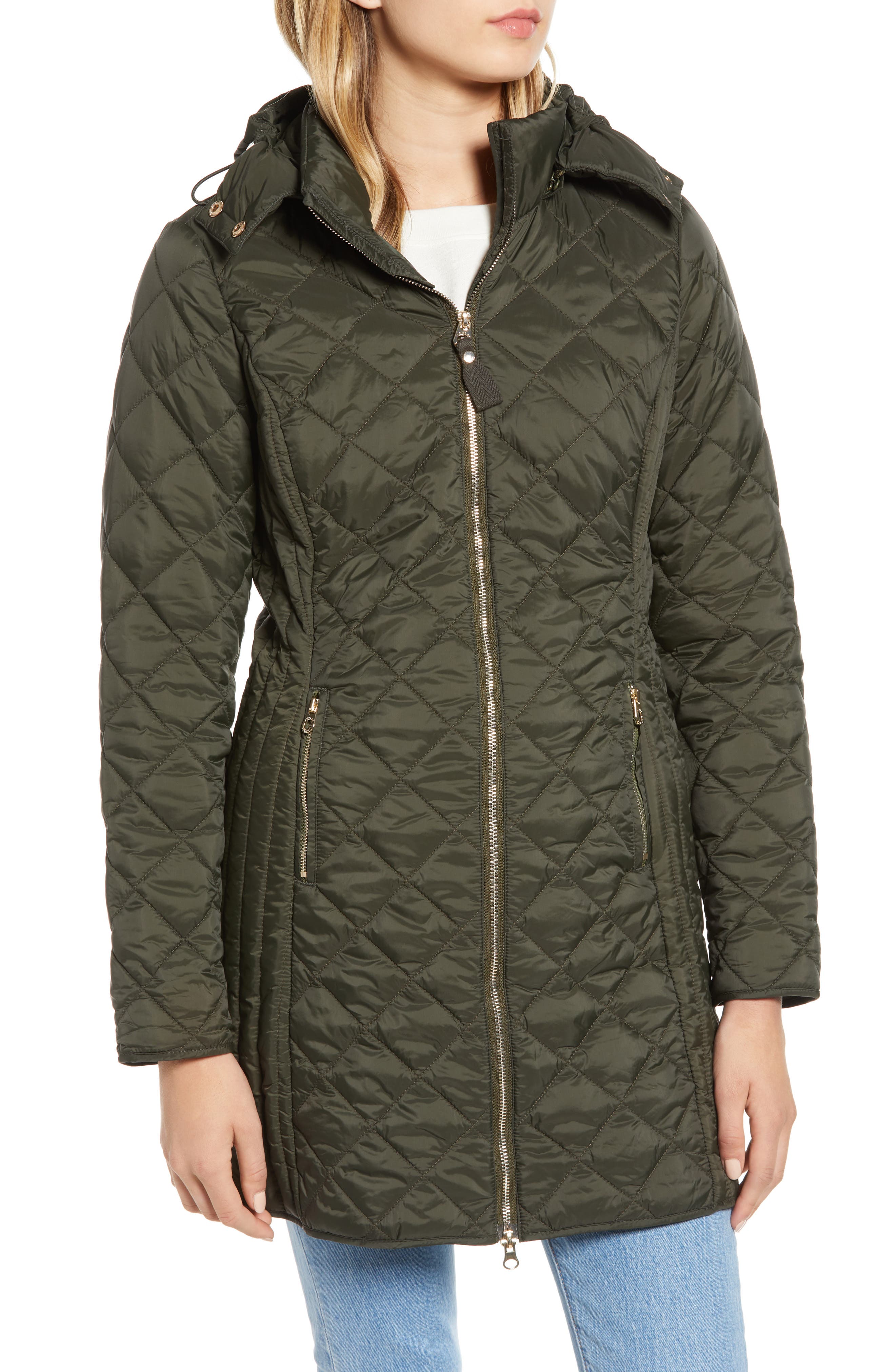 Joules | Chatham Hooded Longline Quilted Jacket | Nordstrom Rack