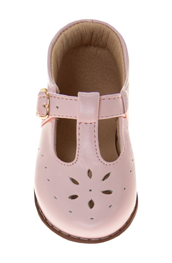 Shop Josmo Kids' T-strap Flat In Pink