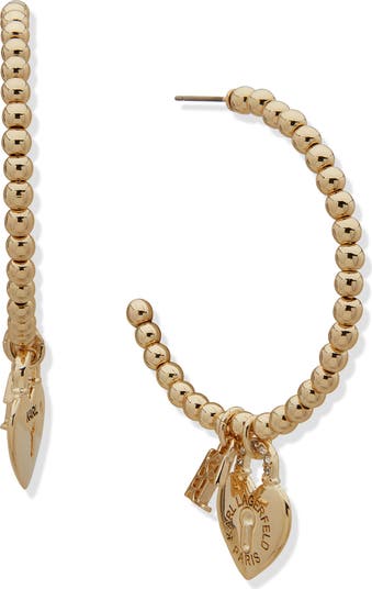 Karl lagerfeld 2025 safety pin earrings