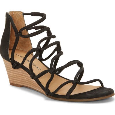Lucky Brand Jilses Wedge Sandal- Black