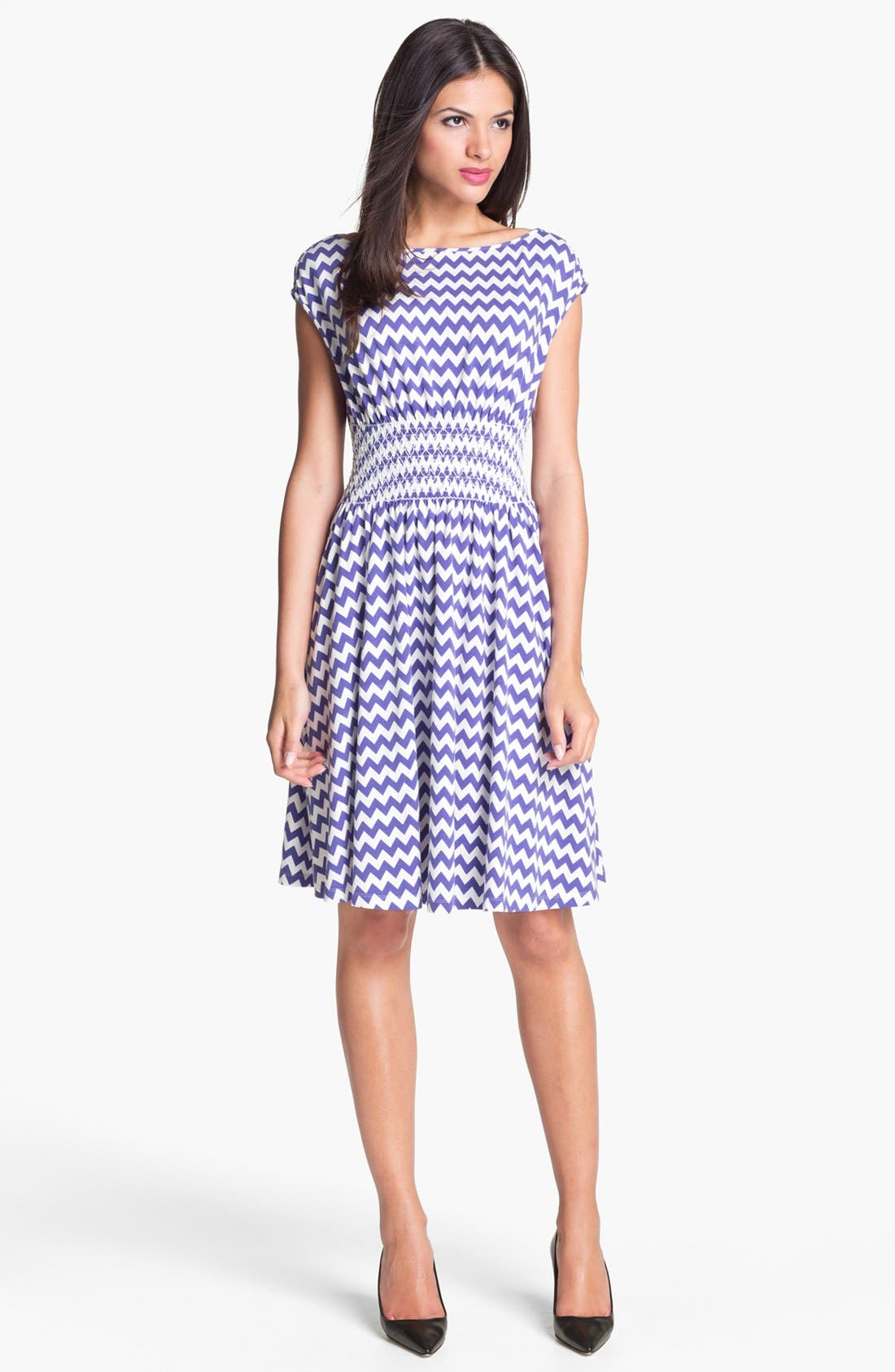 kate spade new york 'leora' chevron stripe cotton dress Nordstrom