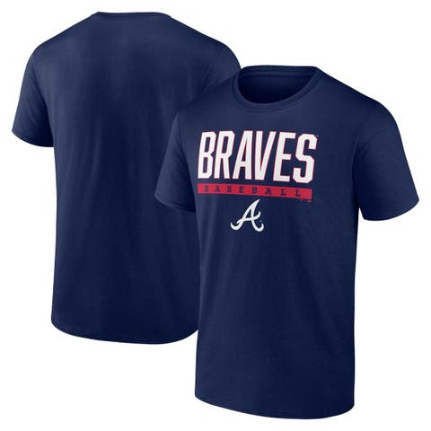 Outerstuff Youth Boys and Girls Heather Charcoal, Navy Atlanta Braves  Cooperstown Collection Raglan Tri-Blend Long Sleeve T-shirt