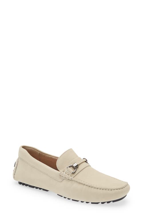 Barrett Braided Bit Driving Shoe in Beige Ivory