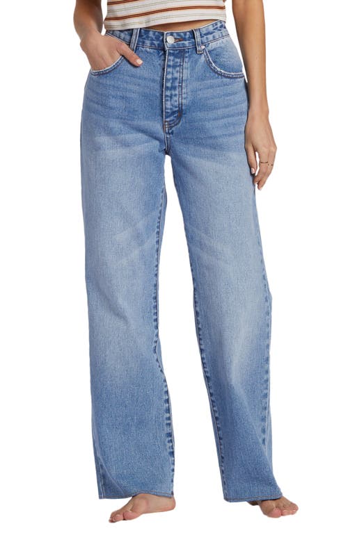 Billabong Rachel Low Rise Wide Leg Jeans Medium Indigo Fade at Nordstrom,