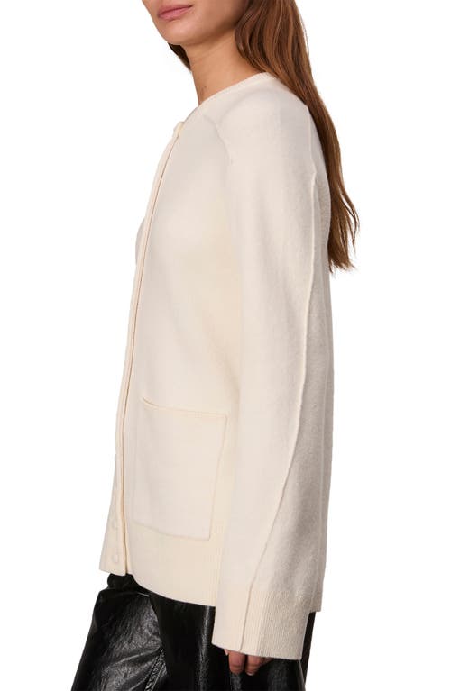 Shop Rag & Bone Bridget Wool Blend Long Cardigan In Ivory