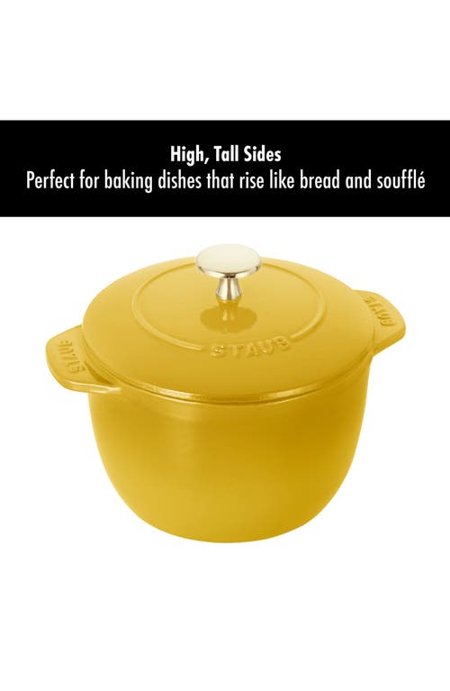 Staub Cast Iron 1.5-qt Petite French Oven In Citron
