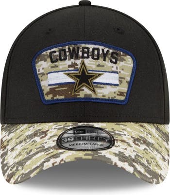 Lids Dallas Cowboys New Era 2021 Salute To Service Low Profile 59FIFTY  Fitted Hat - Black/Camo