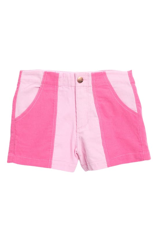 Joe's Kids' Avril Two-tone Corduroy Shorts In Hot Pink