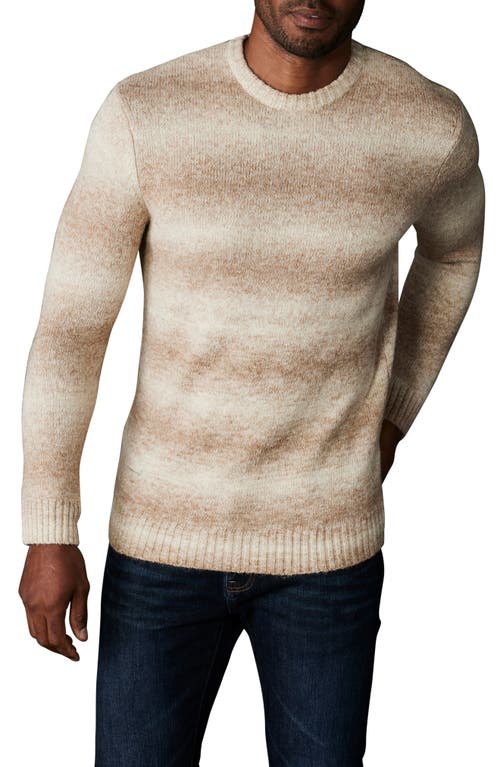 Shop The Normal Brand Ombré Stripe Crewneck Sweater In Tan