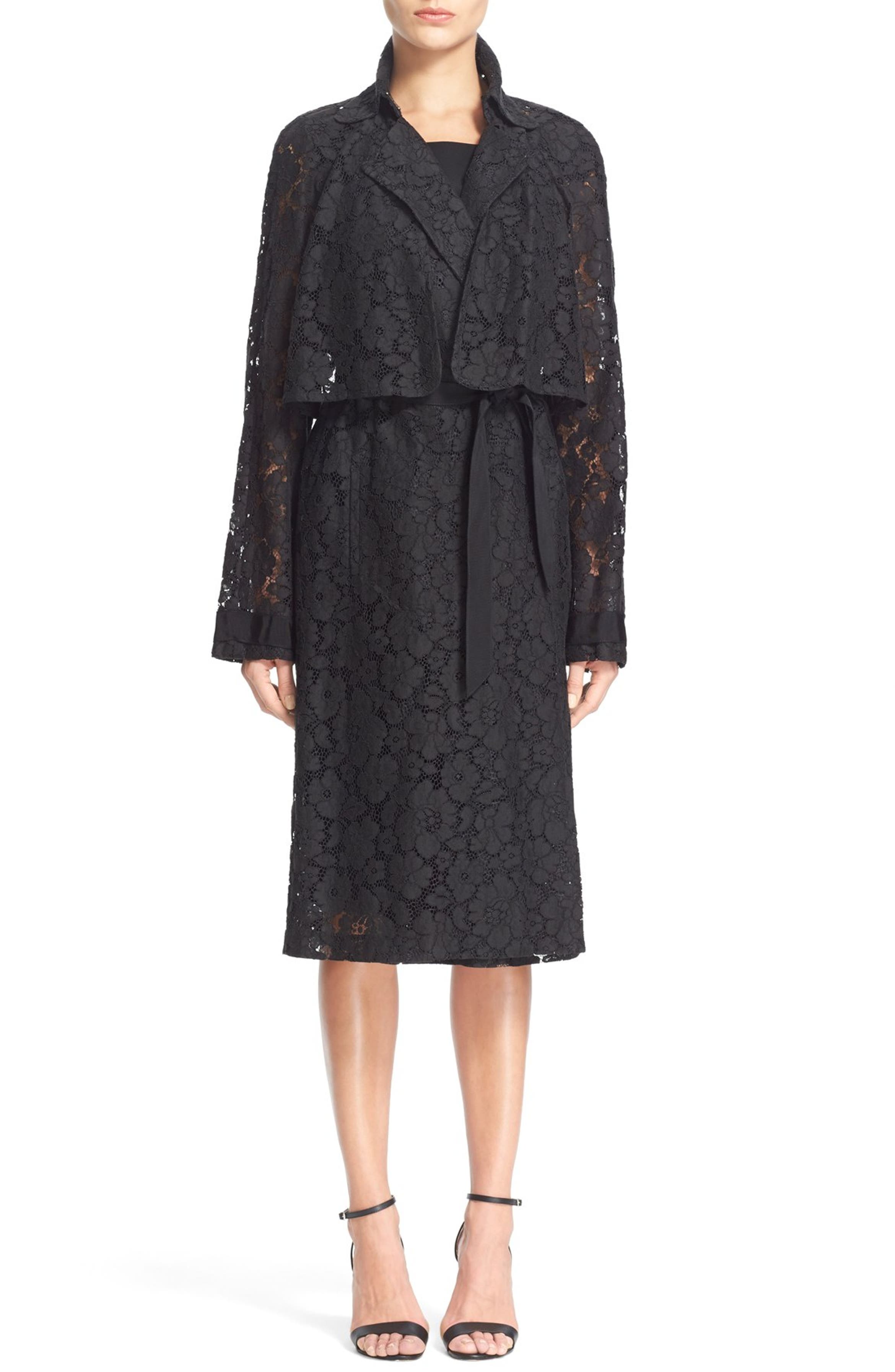 Tracy Reese Lace Trench Coat | Nordstrom