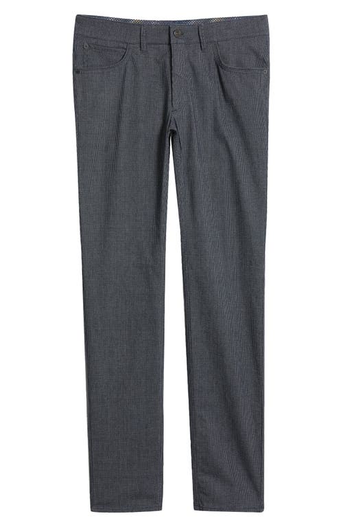 Brax Chuckwdx Microcheck Modern Fit Stretch Pants In 23-midnight