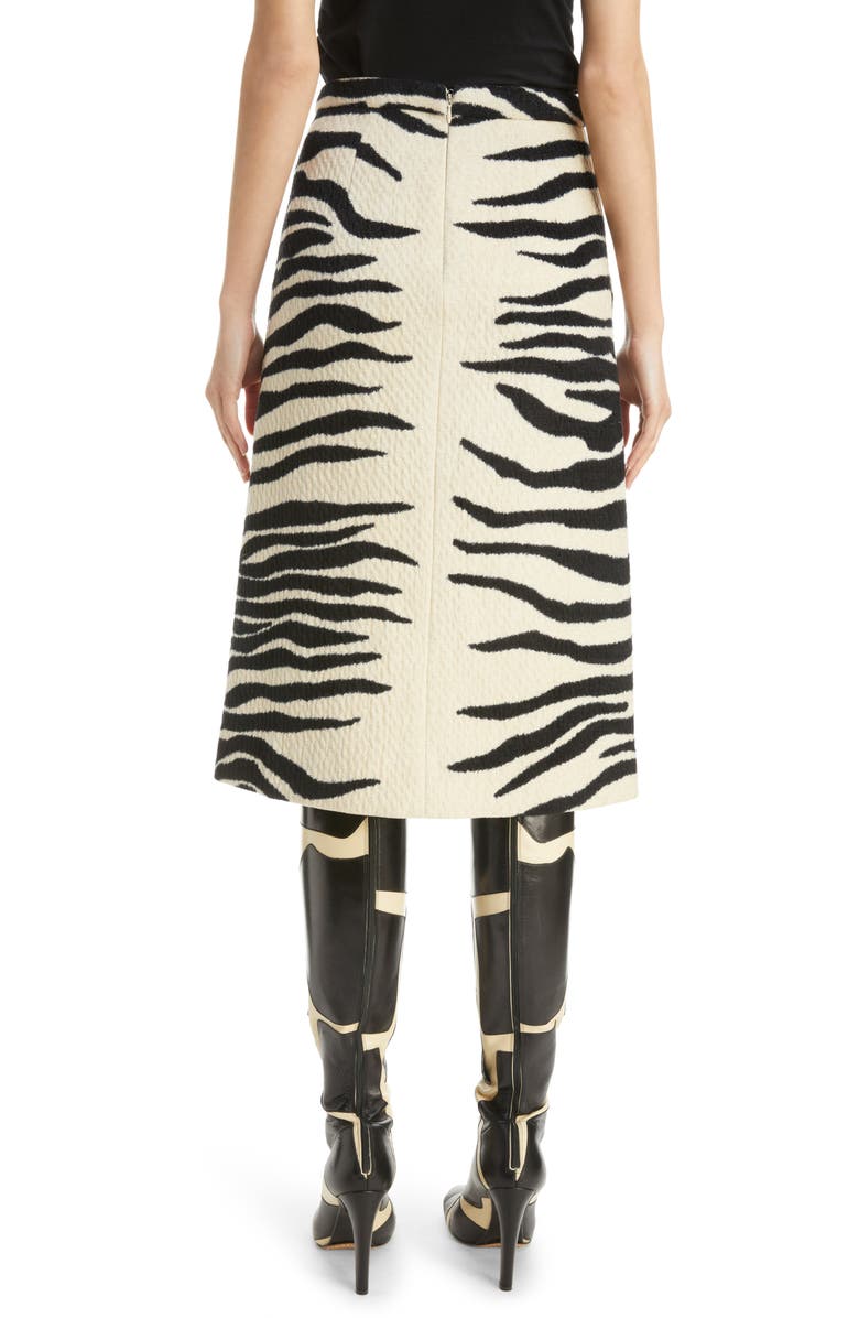 Shea Zebra Jacquard Chenille Skirt