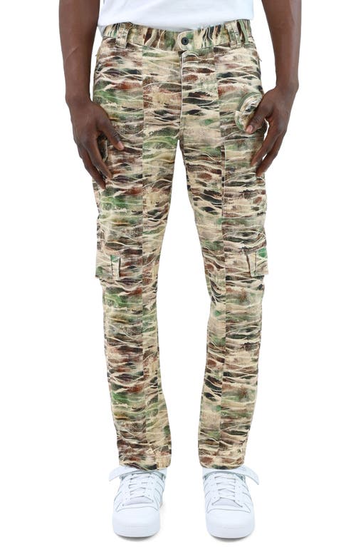 PRPS Point Straight Leg Cargo Jeans Camouflage at Nordstrom,