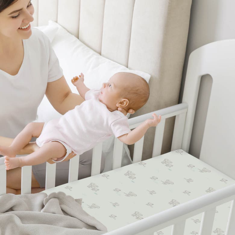 Shop Keababies Soothe Fitted Mini Crib Sheet In Elly