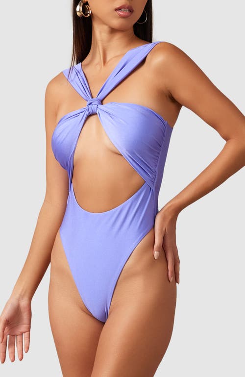Mbm Swim Sahar One-piece Swimsuit In Periwinkle