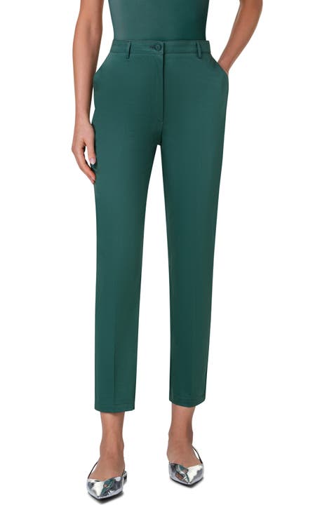 Green Designer Pants for Women