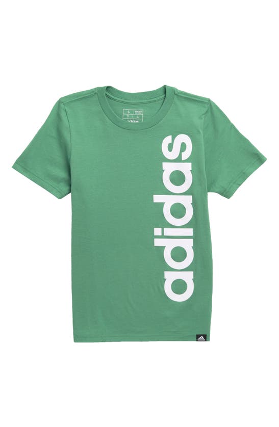Shop Adidas Originals Adidas Kids' Linear Logo Graphic T-shirt In Green