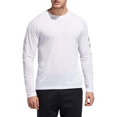 Adidas Freelift Long Sleeve T-Shirt, White