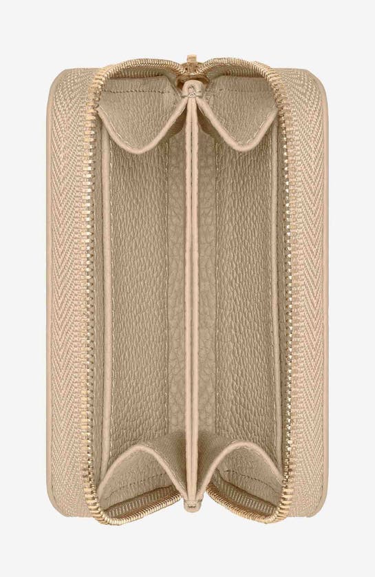 Maison De Sabre Small Leather Zipped Wallet In Saharan Nude