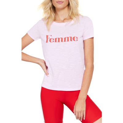 Spiritual Gangster Femme Graphic Tee, Pink