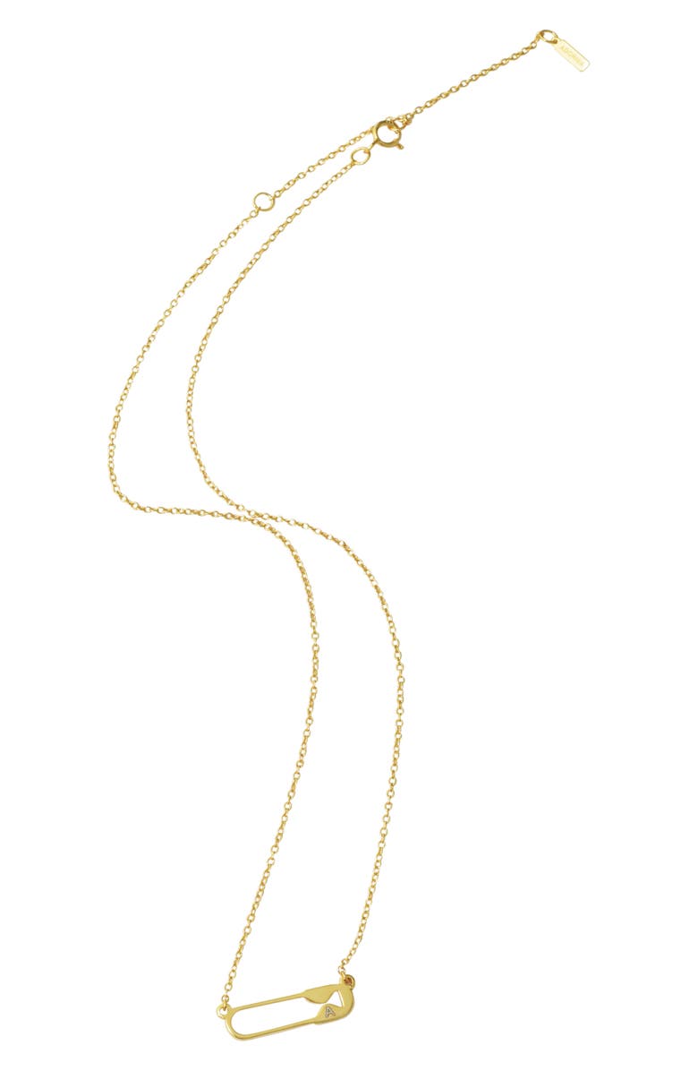 Adornia Safety Pin Necklace Nordstrom