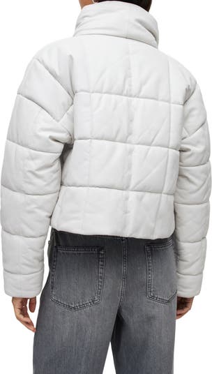 AllSaints Petra Leather Puffer Jacket | Nordstrom