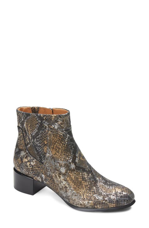 low heel comfortable booties