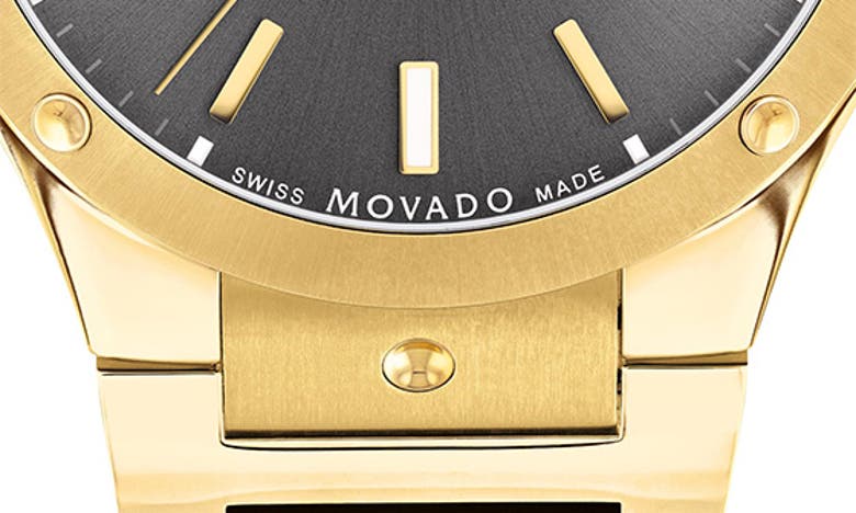 Shop Movado Se Stainless Steel Bracelet Watch, 41mm In Grey