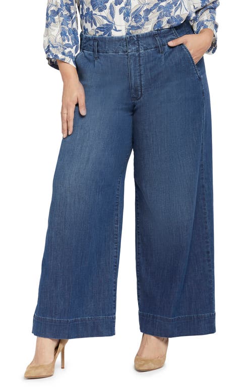 NYDJ Mona High Waist Wide Leg Jeans in Reminiscent at Nordstrom, Size 26W