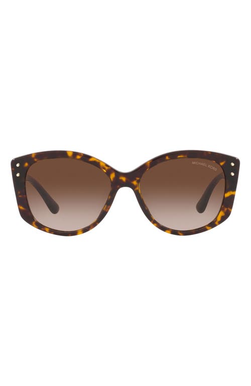 Michael Kors Charleston 54mm Gradient Round Sunglasses in Brown Grad