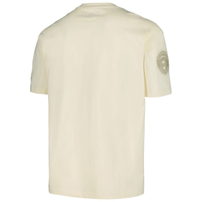 Shop Pro Standard Cream Milwaukee Brewers Neutral Cj Dropped Shoulders T-shirt