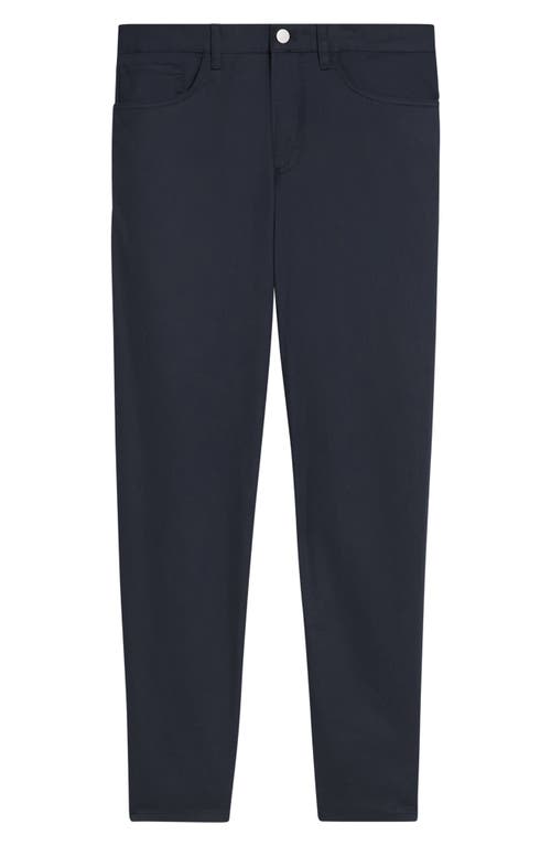 Shop Theory Zaine Slim Straight Stretch Five Pocket Pants In Baltic - Xhx