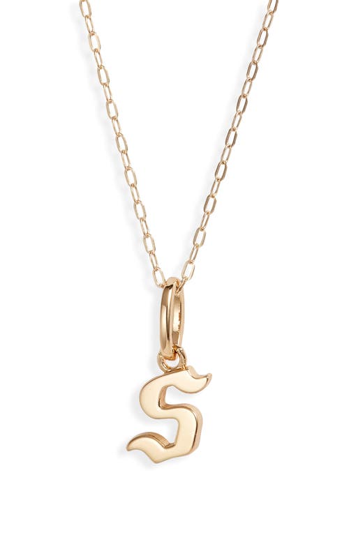Sophie Customized Initial Pendant Necklace in Gold - S