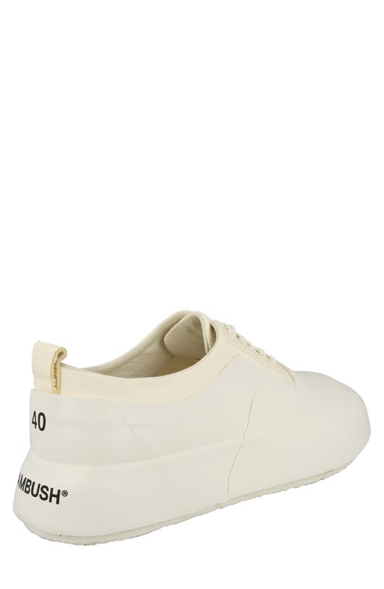 Shop Ambush Leather Mix Low Lace Sneaker In White
