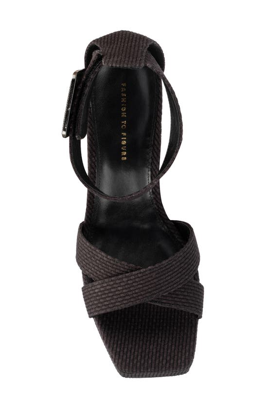 Fashion To Figure Women's Layla Wide Width Heels Sandals In Black