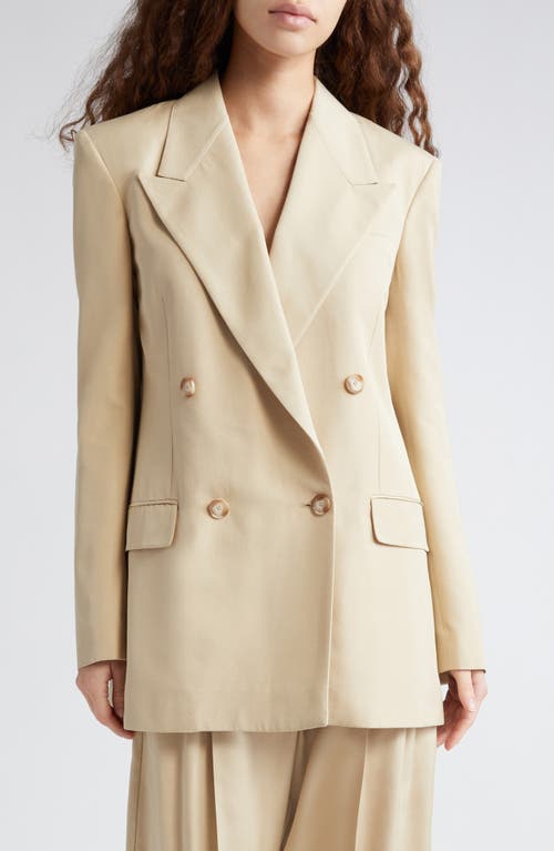 Stella McCartney Oversize Double Breasted Twill Blazer 2600 - Sand at Nordstrom, Us