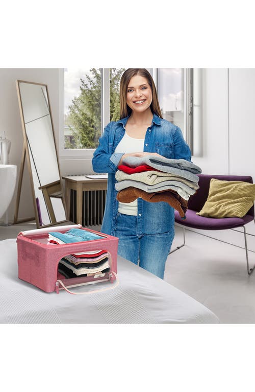 Sorbus 4-pack Foldable Storage Boxes In Pink