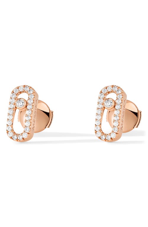 MESSIKA MESSIKA MOVE UNO PAVÉ DIAMOND STUD EARRINGS 