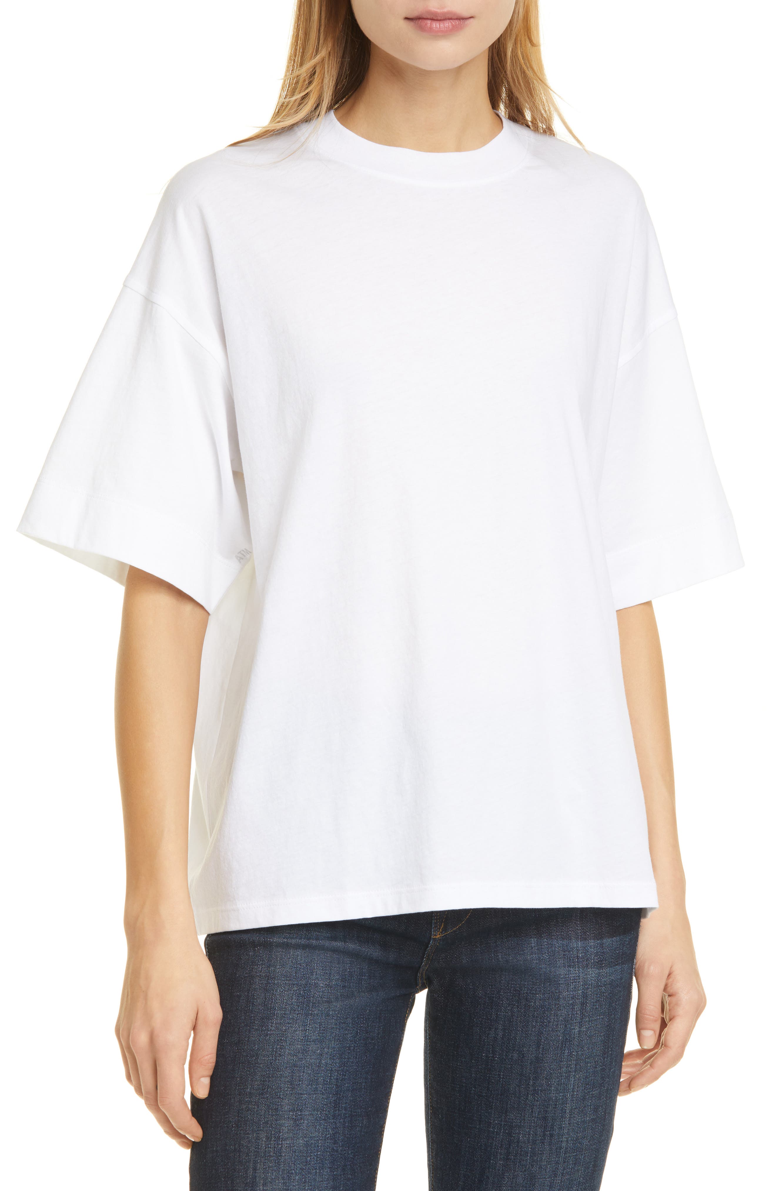 Atm Anthony Thomas Melillo The Xl Oversize Jersey T-shirt In White