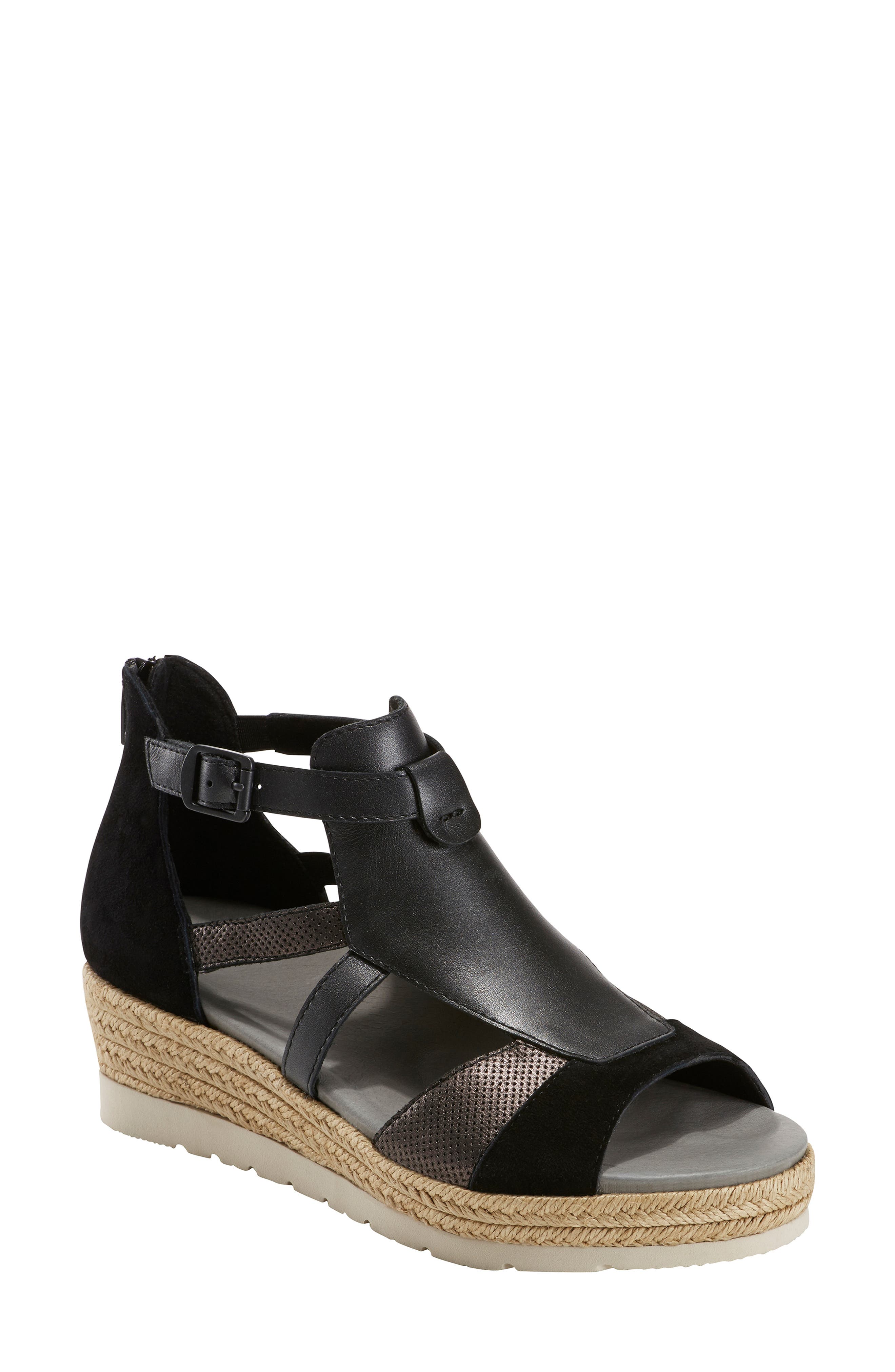 Earth Jasmine Sandal, Black