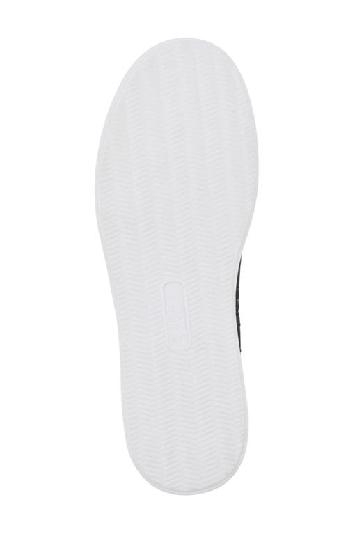 White Mountain Footwear Unit Knit Slip-on Sneaker In Black/fabric