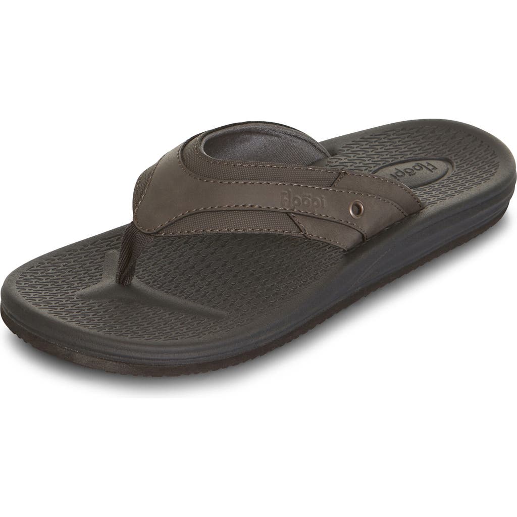 Shop Floopi Daniel Comfort Thong Flip Flop In Grey