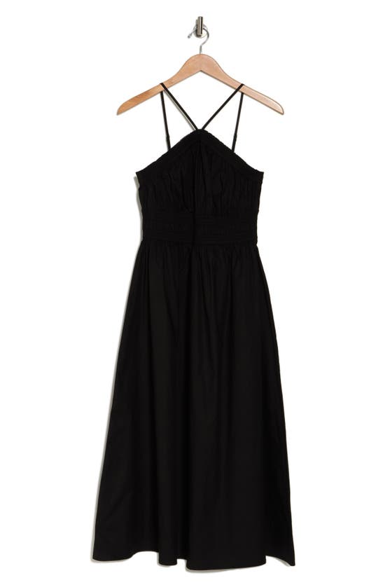 Rachel Parcell Halter Midi Dress In Black