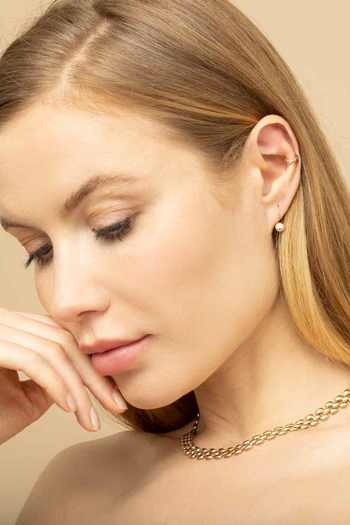 Oradina 10k Yellow Gold 1956 Panther Necklace In Yellow Gold