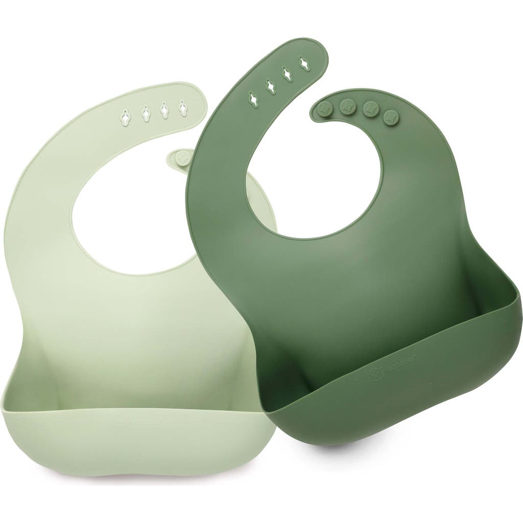 Keababies Prep Silicone Bibs In Forest