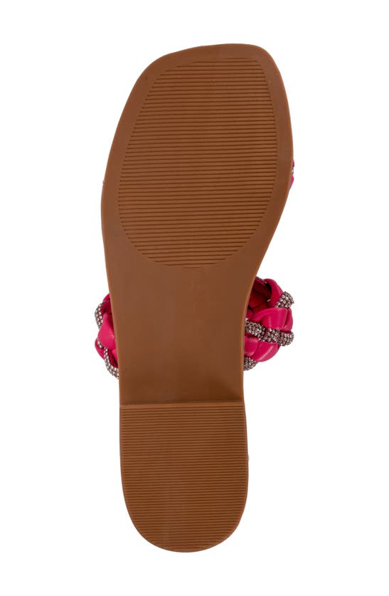 Lady Couture Sunny Embellished Slide Sandal In Fuchsia