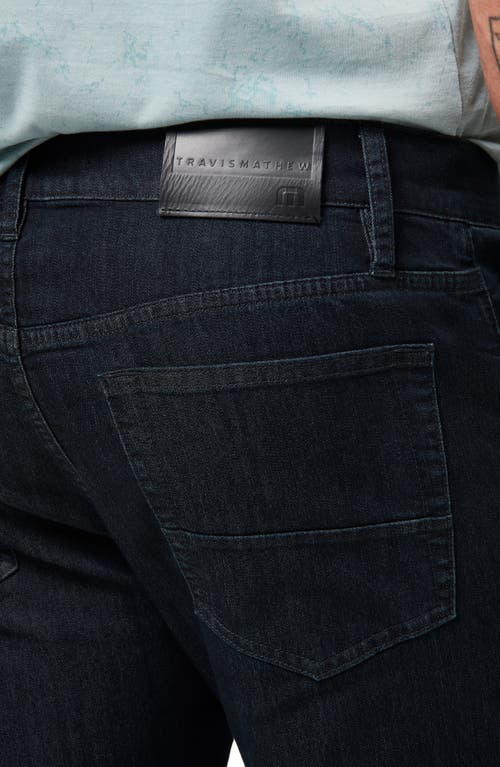 Shop Travismathew Legacy Featherweight Straight Leg Jeans In Dark Denim