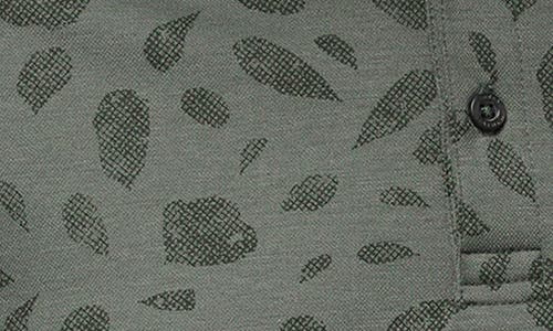 Travismathew Magma Melt Piqué Polo In Dark Olive